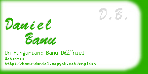 daniel banu business card